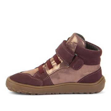  Lasten TEX-paljasjalkanilkkurit-Bordeaux/Gold - TEX Go Froddo