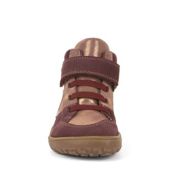  Lasten TEX-paljasjalkanilkkurit-Bordeaux/Gold - TEX Go Froddo