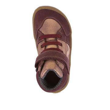  Lasten TEX-paljasjalkanilkkurit-Bordeaux/Gold - TEX Go Froddo
