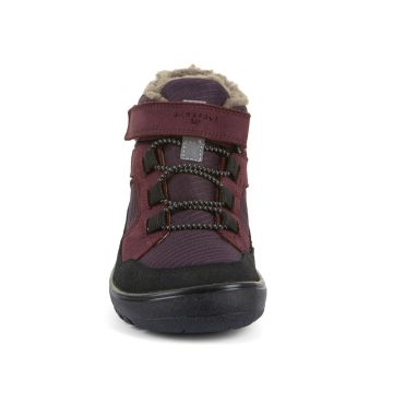 Lasten/naisten villavuoriset paljasjalka talvikengät -Dark Bordeaux- Up Path Tex Froddo
