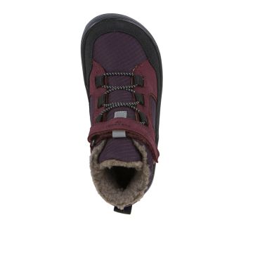 Lasten/naisten villavuoriset paljasjalka talvikengät -Dark Bordeaux- Up Path Tex Froddo