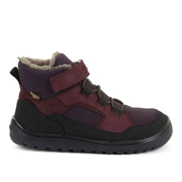 Lasten/naisten villavuoriset paljasjalka talvikengät -Dark Bordeaux- Up Path Tex Froddo