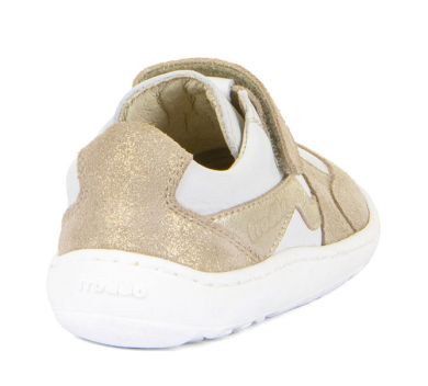  Lasten tennarit -White/Gold- Barefoot Splash Froddo 
