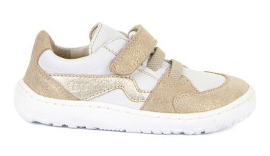  Lasten tennarit -White/Gold- Barefoot Splash Froddo 