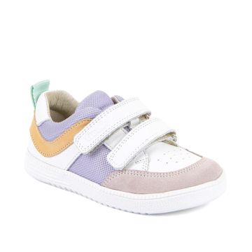 Lasten paljasjalka tarrakengät -white/lila- Zeru LOOP Froddo 