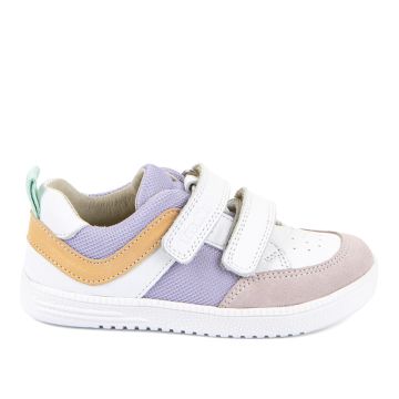Lasten paljasjalka tarrakengät -white/lila- Zeru LOOP Froddo 