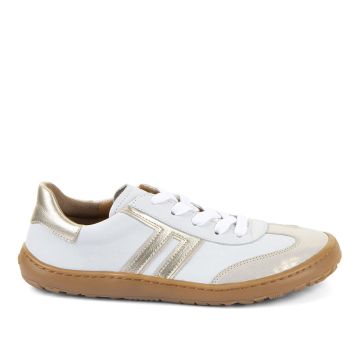 Lasten/naisten paljasjalkatennarit -white/gold - F-motion Froddo