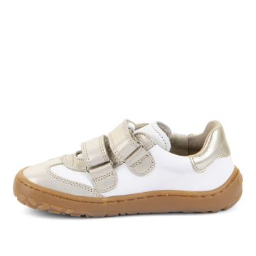 Lasten paljasjalka tarralenkkarit -white/gold- F-motion Froddo