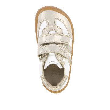 Lasten paljasjalka tarralenkkarit -white/gold- F-motion Froddo