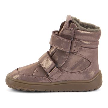 Lasten paljasjalka TEX Winter  talvikengät-Pink/Gold/Nahka -Froddo