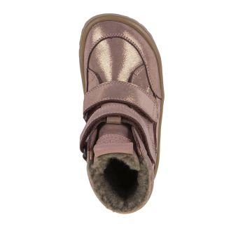 Lasten paljasjalka TEX Winter  talvikengät-Pink/Gold/Nahka -Froddo