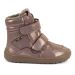 Lasten paljasjalka TEX Winter  talvikengät-Pink/Gold/Nahka -Froddo