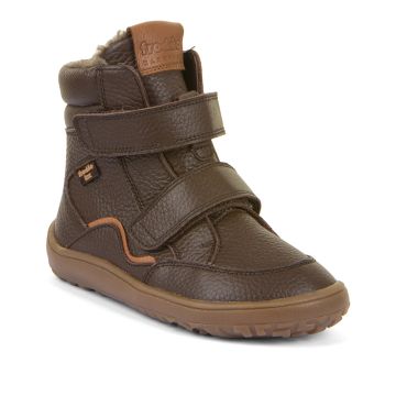 Lasten paljasjalka TEX Winter  talvikengät-Brown/Nahka -Froddo