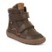 Lasten paljasjalka TEX Winter  talvikengät-Brown/Nahka -Froddo