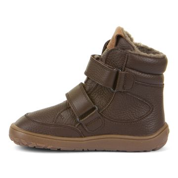Lasten paljasjalka TEX Winter  talvikengät-Brown/Nahka -Froddo