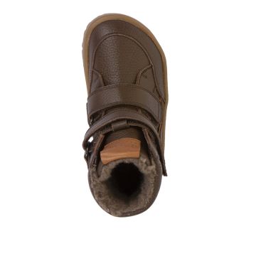 Lasten paljasjalka TEX Winter  talvikengät-Brown/Nahka -Froddo