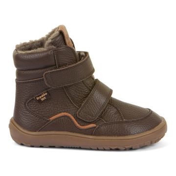 Lasten paljasjalka TEX Winter  talvikengät-Brown/Nahka -Froddo