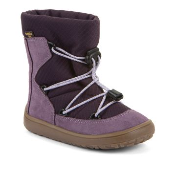 Lasten paljasjalka TEX talvisaappaat- Grape/wine -Track Wool Froddo