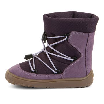 Lasten paljasjalka TEX talvisaappaat- Grape/wine -Track Wool Froddo