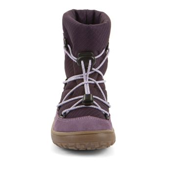 Lasten paljasjalka TEX talvisaappaat- Grape/wine -Track Wool Froddo