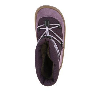 Lasten paljasjalka TEX talvisaappaat- Grape/wine -Track Wool Froddo