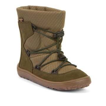 Lasten paljasjalka TEX talvisaappaat- Olive - Track Wool Froddo 