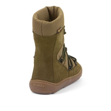 Lasten paljasjalka TEX talvisaappaat- Olive - Track Wool Froddo 