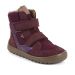 Lasten paljasjalka TEX talvikengät- Bordeaux/Multicolor - Up Hill Wool Froddo 