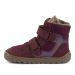 Lasten paljasjalka TEX talvikengät- Bordeaux/Multicolor - Up Hill Wool Froddo 