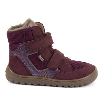 Lasten paljasjalka TEX talvikengät- Bordeaux/Multicolor - Up Hill Wool Froddo 
