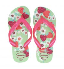 Lasten flip flopit Kids Flores- green garden -Havaianas