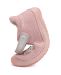 Lasten paljasjalkaremmikengät- metallic pink/kukat - D.D.Step 
