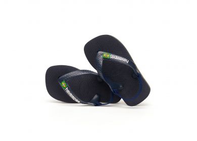 Pikkulasten flip flopit Baby Brasil logo -navy-Havaianas