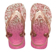  Baby Chic flip flopit-White/Gold blush-Havaianas