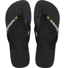 Miesten/naisten flip flopit Brasil logo musta -Havaianas
