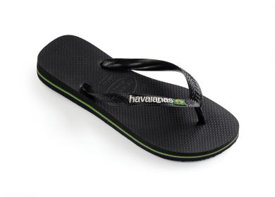 Miesten/naisten flip flopit Brasil logo musta -Havaianas