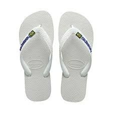 Valkoiset flip flopit- Brasil Logo Top Havaianas