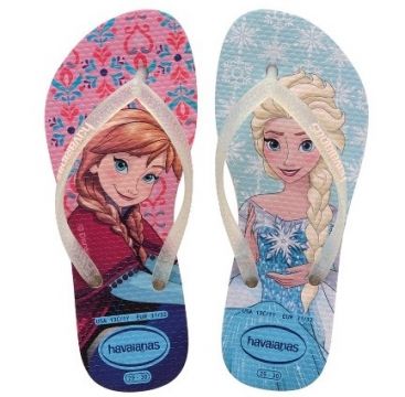 Tyttöjen flip flop slim Frozen -Havaianas