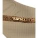 Flip flopit Slim Glitter II Sand/Golden light metal -Havaianas 