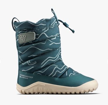 Lasten paljasjalka talvisaappaat Tracker Boot  - Deep Teal- Vivobarefoot 