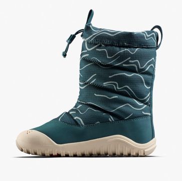 Lasten paljasjalka talvisaappaat Tracker Boot  - Deep Teal- Vivobarefoot 