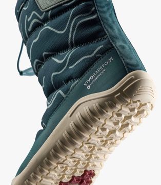 Lasten paljasjalka talvisaappaat Tracker Boot  - Deep Teal- Vivobarefoot 