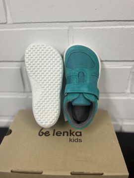KIRPPIS Lasten paljasjalka tennarit -Aqua green- Joy Belenka