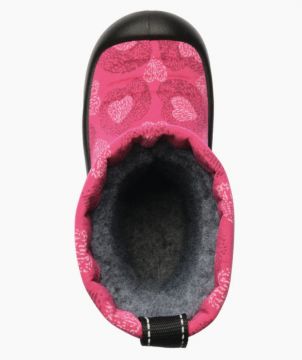 Lasten talvisaappaat - pinkki sydän - Lumi Kuoma