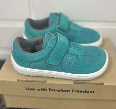 KIRPPIS Lasten paljasjalka tennarit -Aqua green- Joy Belenka