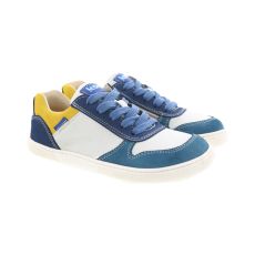 Lasten paljasjalkatennarit - Blue/Yellow  - Date Suede KOEL