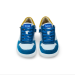 Lasten paljasjalkatennarit - Blue/Yellow  - Date Suede KOEL