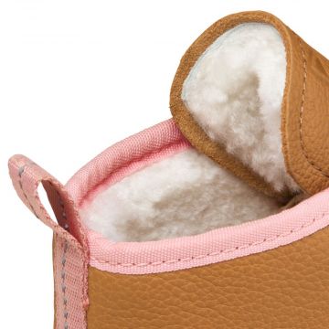 Lasten paljasjalka talvikengät-Leather Easy Warm Cat-Affenzahn 