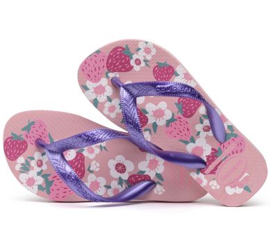 Lasten flip flopit Kids Flores- Macaron Pink -Havaianas