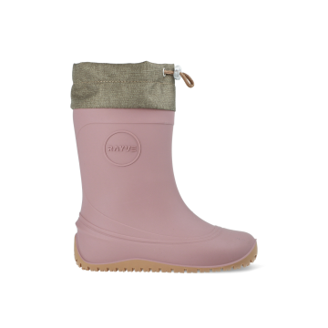 Lasten lämminvuoriset paljasjalkakumisaappaat - pink- Monsoon Cover Winter- Rayve